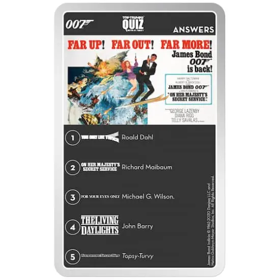 Top Trumps&reg; James Bond Quiz {7}