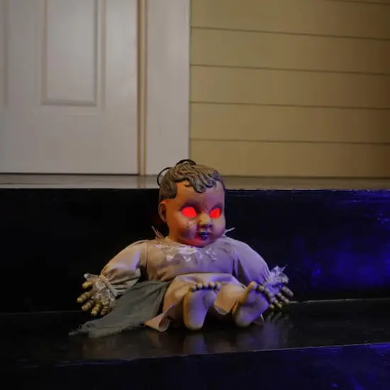 19" LED Sound Activated Haunted Doll D&eacute;cor by Ashland&reg; {5}