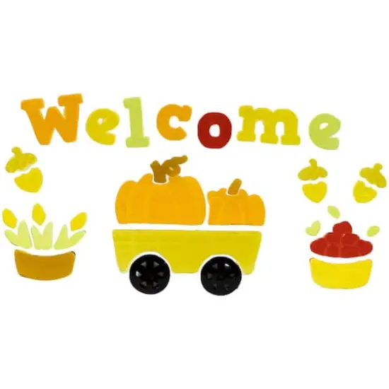 Double Sided Fall Harvest Gel Window Cling Set {4}