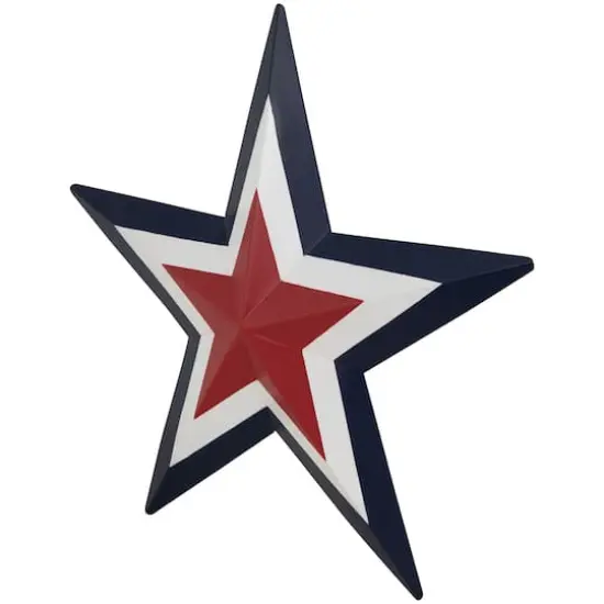 15" Americana Star Metal Wall Decoration {4}