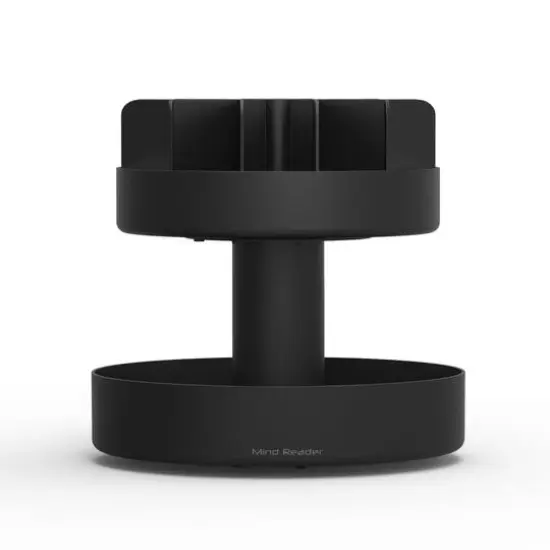 Mind Reader Black 2-Tier Lazy Susan Granola Bar and Snack Organizer {14}