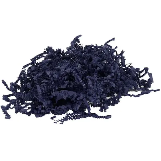 JAM Paper Crinkle Cut Shred Tissue Paper, 2oz. Navy Blue {1}