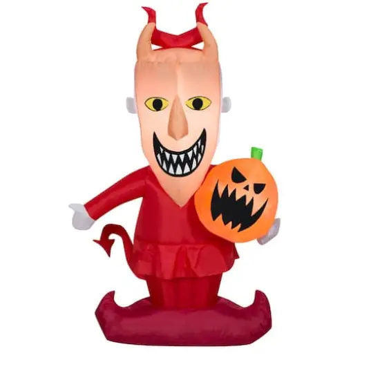 4ft. Airblown® Inflatable Halloween Lock with Jack-o'-Lantern {1}