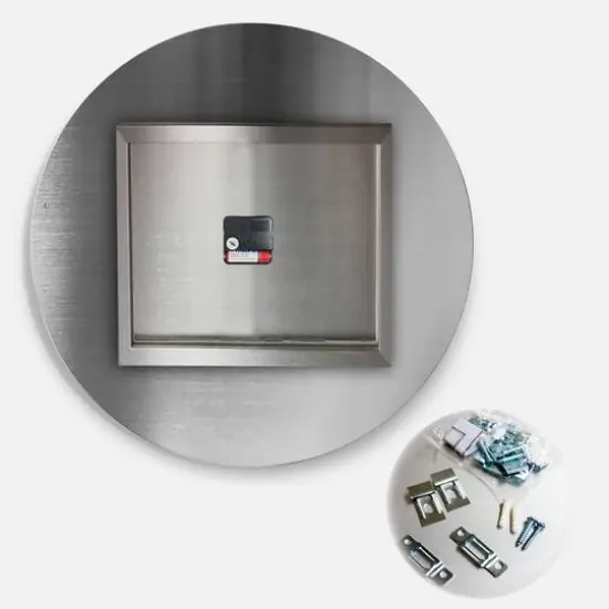 Designart 'Retro Pink Flower Pattern Ii Mid-Century Modern Wall Clock {3}