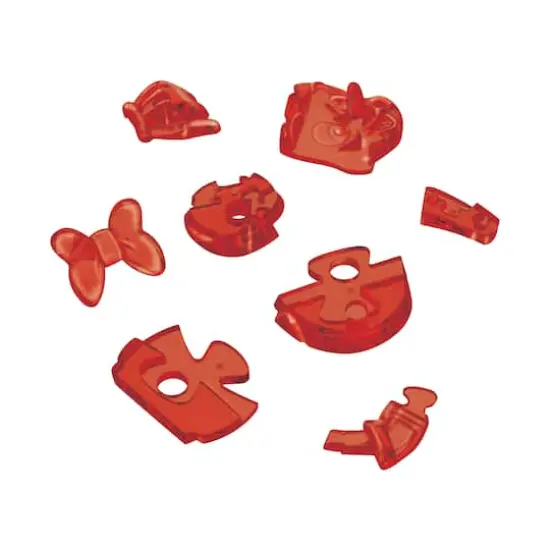 3D Crystal Puzzle - Disney Pinocchio (Red): 38 Pcs {6}