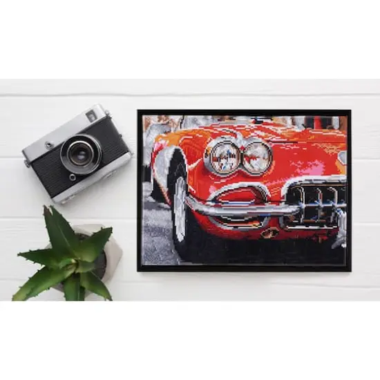 Diamond Dotz&reg; Intermediate Red Sports Car Diamond Art Painting Kit {5}