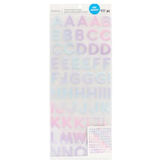 Pink Iridescent Foil Alphabet Stickers by Recollections&trade; {4}