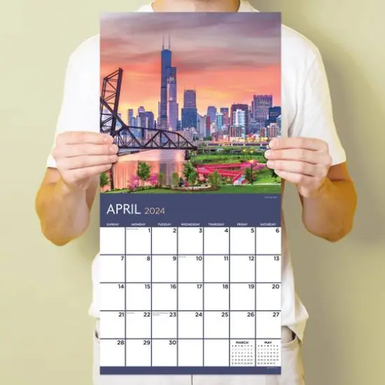 TF Publishing 2024 Chicago Wall Calendar {6}