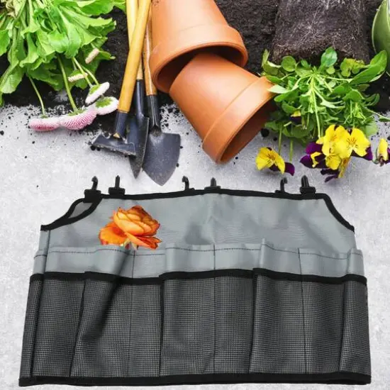 Household Essentials 19" Bucket Caddy with Trim Gray {4}