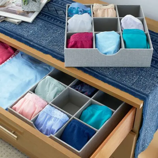 Household Essentials Gray Drawer Organizer Trays, 2ct. {6}