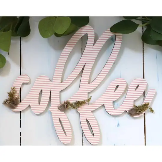 Leisure Arts&reg; 12" Wood Coffee Word {5}