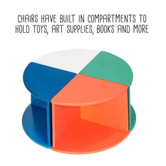 Honey Can Do 19.7" Kids Nesting Table & Chairs Set {9}