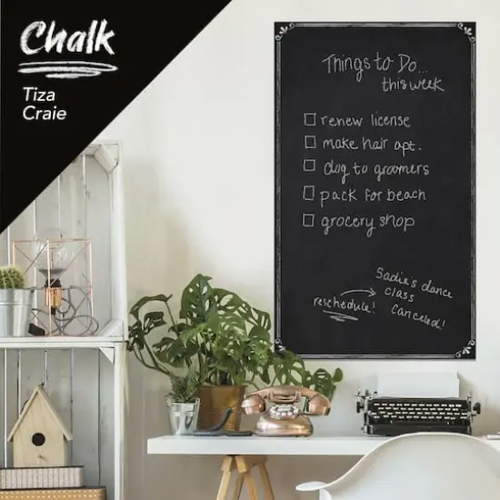 RoomMates Chalkboard Peel & Stick Wallpaper {4}