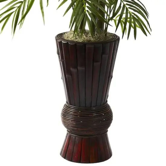 4ft. Areca Tree In Bamboo Planter {4}