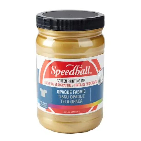 Speedball&reg; Opaque Fabric Screen Printing Ink, 32oz. Gold {1}