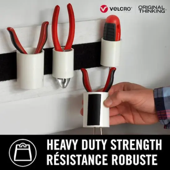 VELCRO&reg; Brand Industrial Strength Black Adhesive Roll {9}