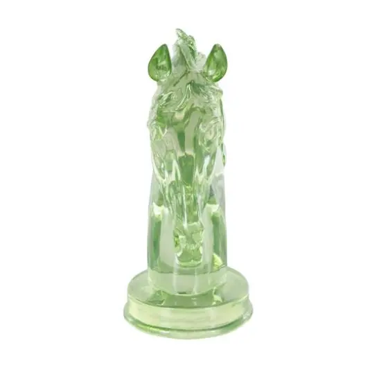 13" Horse Decorative Sculpture Green {4}