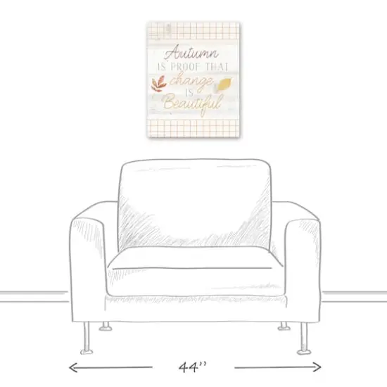 Change Is Beautiful Fall Canvas Wall Art {6}