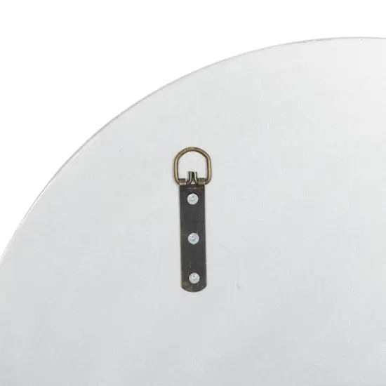 20" White Wood Glam Wall Clock {6}