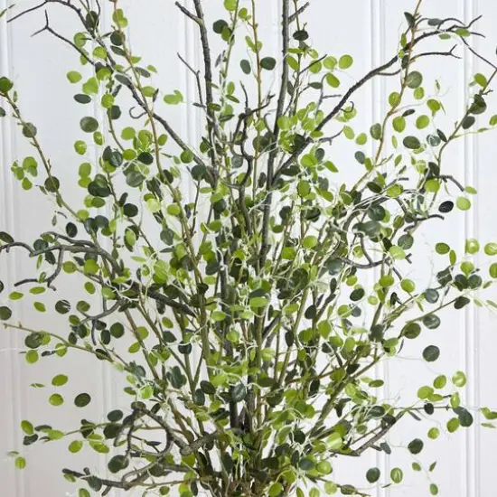 3.5ft. Green Night Willow Arrangement in Glass Vase {4}