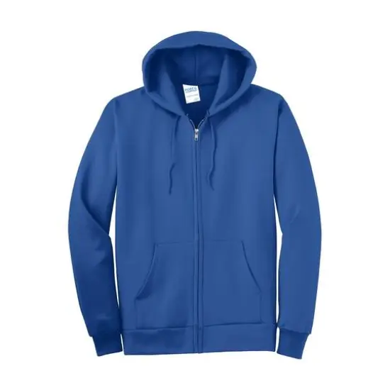 Port & Company&reg; Tall Essential Fleece Full-Zip Hooded Sweatshirt Royal {1}