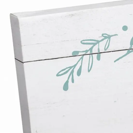 Teal Bunny Silhouette Canvas Art {4}