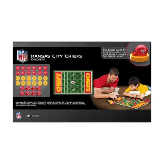NFL Checkers Game Set - Kansas City Chiefs {4}