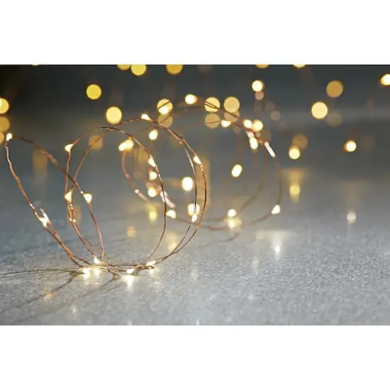 40ct. Warm White Copper Wire LED String Lights by Ashland® {3}