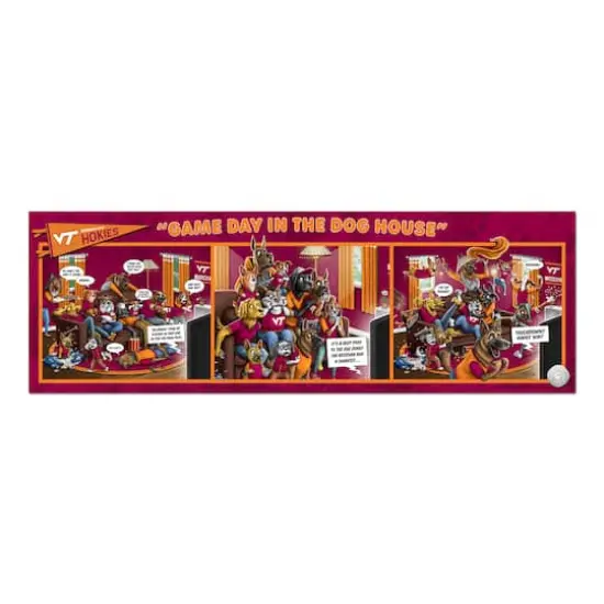 College Game Day in the Dog House 1,000 Piece Puzzle Virginia Tech Hokies {5}