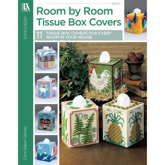 Leisure Arts&reg; Room by Room Tissue Box Covers Book {1}