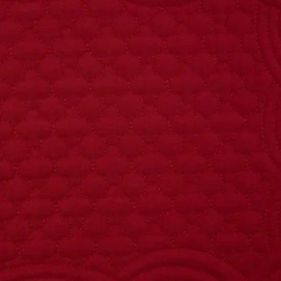 DII&reg; Quilted Farmhouse Placemats, 6ct. Cranberry {3}