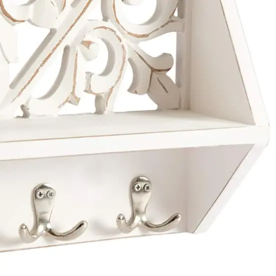 Habitat Decorative Vertical White Carved Wall Hanging {6}