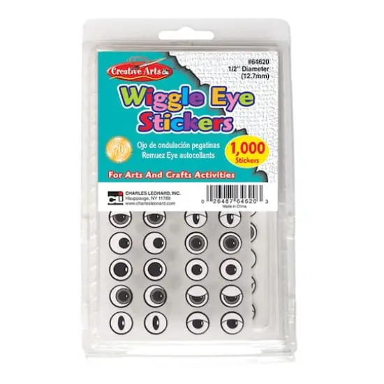 Creative Arts Wiggle Eyes Stickers, 3 Packs of 1000 {3}