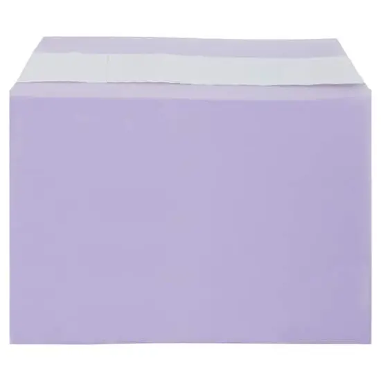 JAM Paper 5.063" x 7.188" Cello Sleeves with Self Adhesive Closures, 100ct. Purple {1}