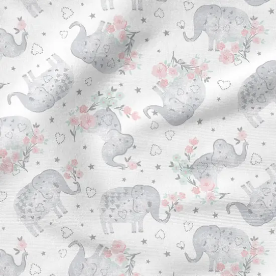 Fabric Editions White Elephant Cotton Fabric {5}