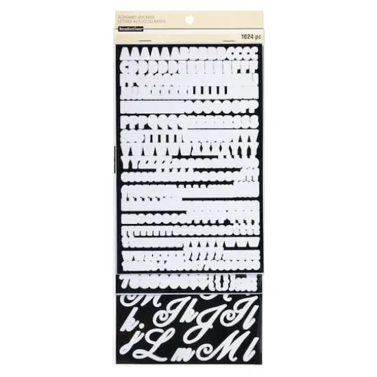 Recollections&trade; Alphabet Stickers, Value Pack White {1}