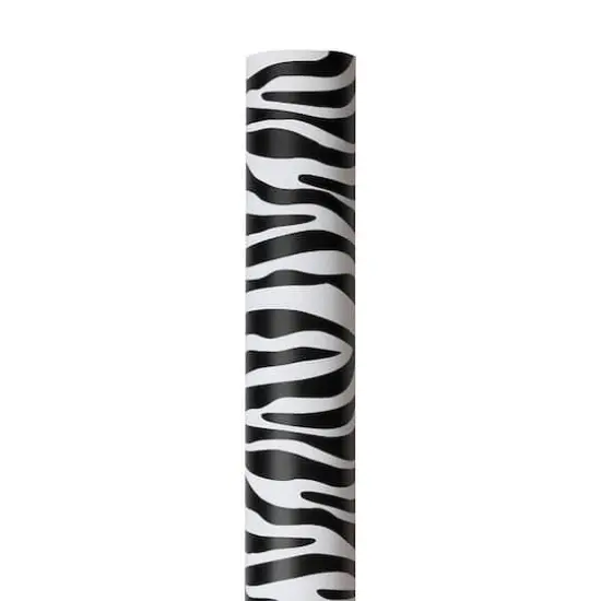JAM Paper Safari Black & White Zebra Gift Wrap, 2ct. {4}