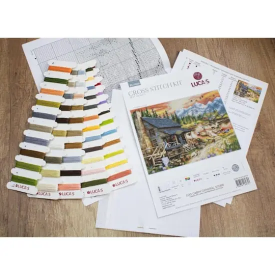 Luca-S Log Cabin Counted Cross Stitch Kit {3}