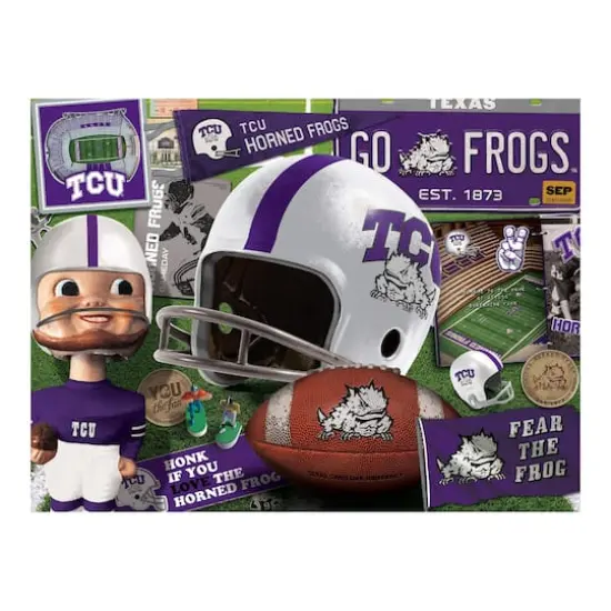 College Team Retro Series 500 Piece Puzzle TCU Horned Frogs {5}