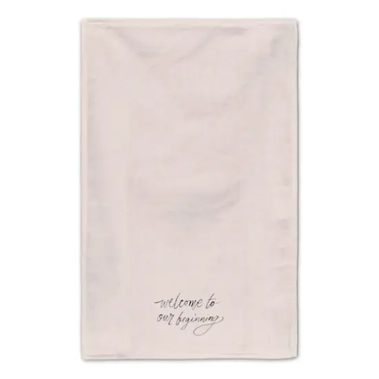 Welcome to Our Beginning Tea Towel Set Cream {5}