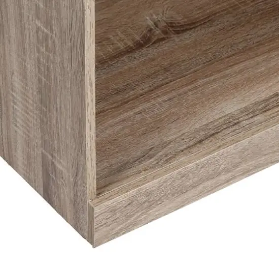 Honey Can Do Brown Freestanding Stackable Shelf Unit with 2 Shelves & Wood Finish {6}