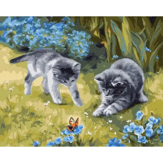 Ideyka Cats in the Garden Painting by Numbers Kit {1}