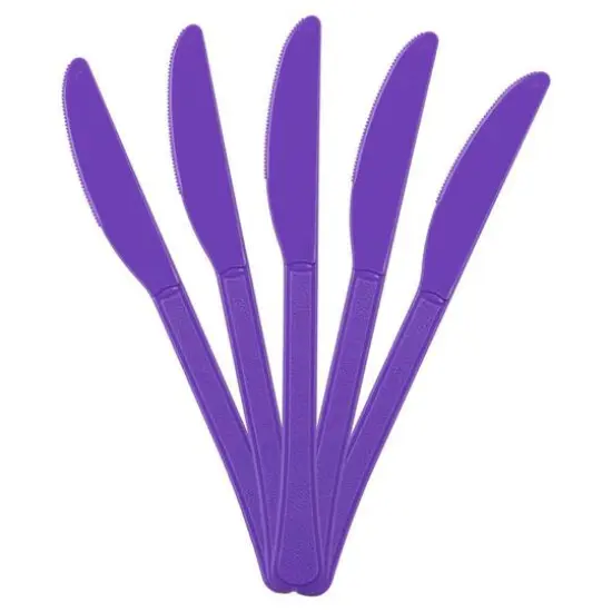 JAM Paper Premium Utensils Plastic Knives Party Pack, 48ct. Light Purple {3}