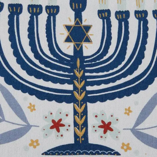 DII&reg; 108" Hanukkah Menorah Reversible Table Runner {8}