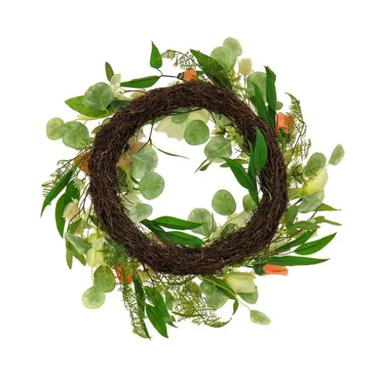 22" Tulip, Poppy, & Buttercup Wreath {5}