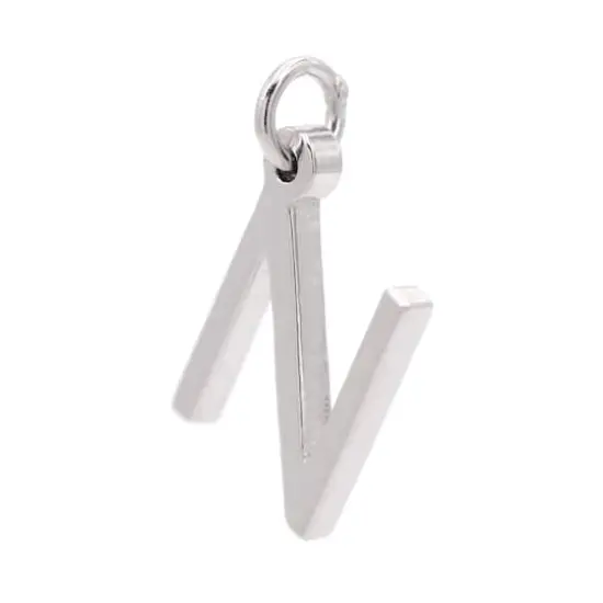 Sterling Silver Alphabet Charm by Bead Landing&trade; N {4}
