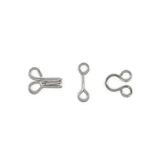Dritz&reg; Silver Hooks & Eyes, Size 2 {4}