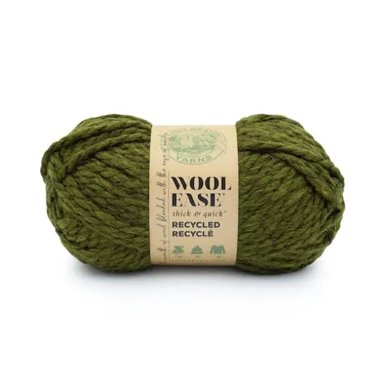 Lion Brand&reg; Wool-Ease&reg; Thick & Quick&reg; Recycled Solid Yarn Olive {1}