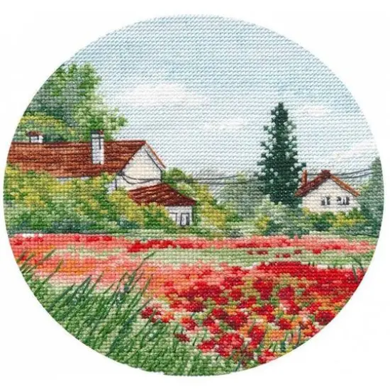 Oven Miniature Poppies Cross Stitch Kit {1}