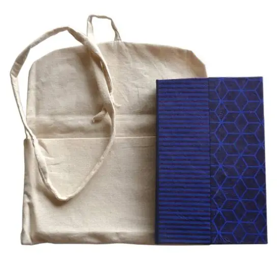 Lama Li Traveler's Hardcover Handmade Journal Blue {7}